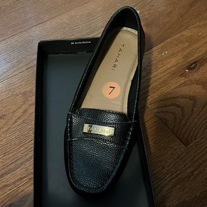 Tahari black leath